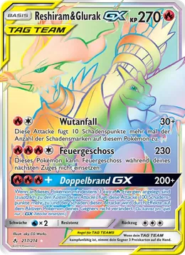 Reshiram & Glurak GX