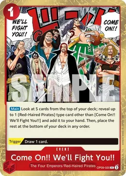Come On!! We'll Fight You!!