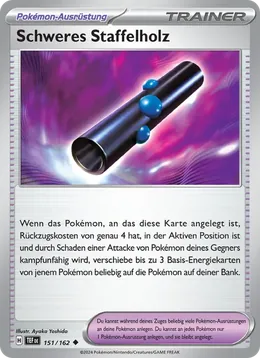 Schweres Staffelholz