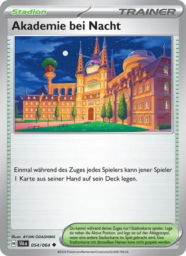 Akademie bei Nacht
