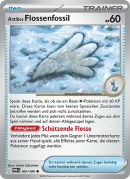 Antikes Flossenfossil