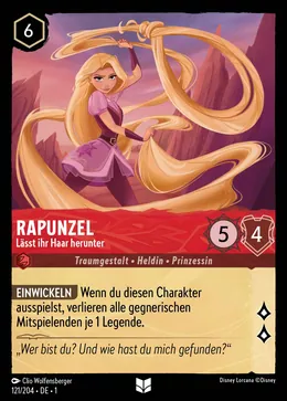 Rapunzel - Lässt ihr Haar herunter