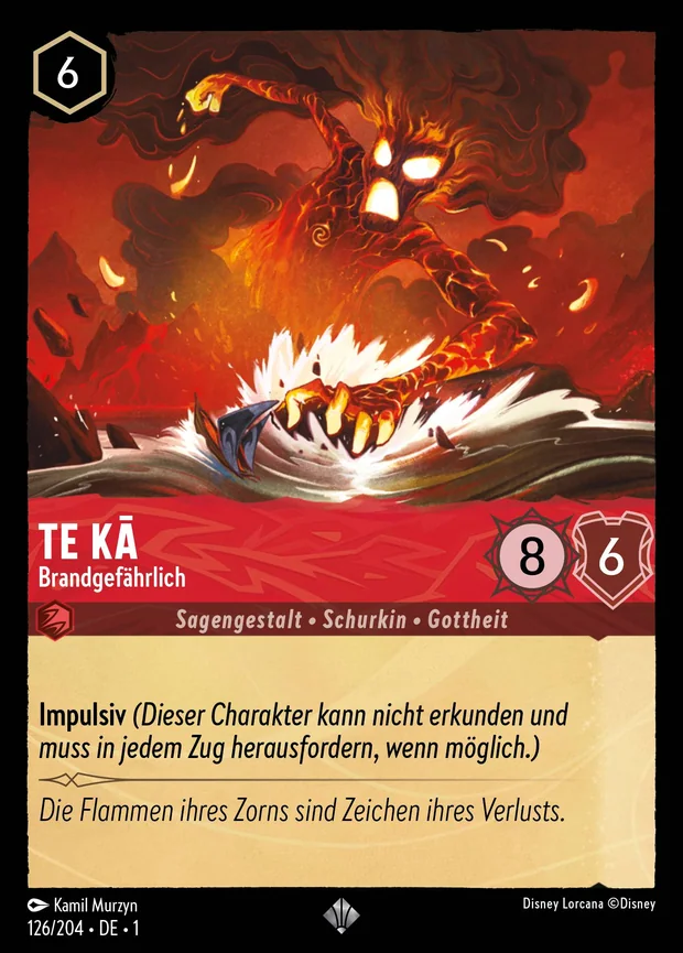 Te Kā - Brandgefährlich