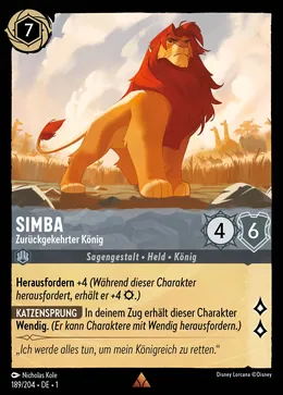 Simba - Zurückgekehrter König