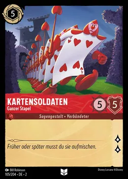 Kartensoldaten - Ganzer Stapel