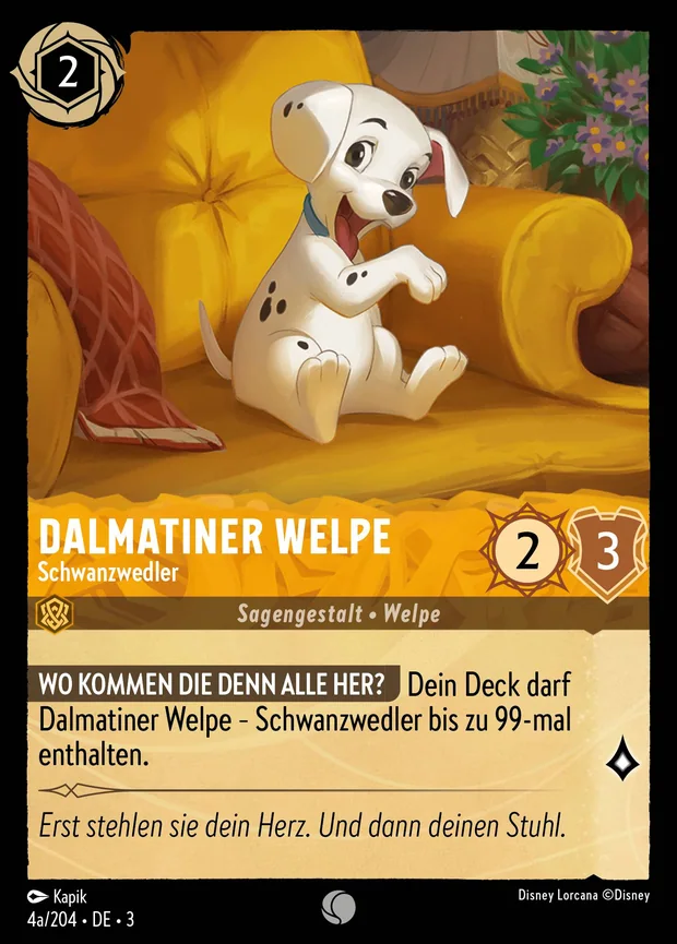 Dalmatiner Welpe - Schwanzwedler