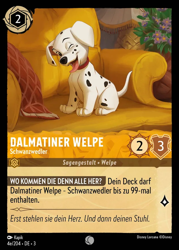 Dalmatiner Welpe - Schwanzwedler