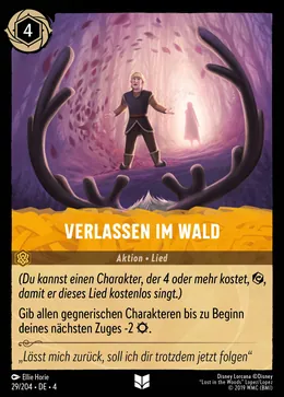 Verlassen im Wald