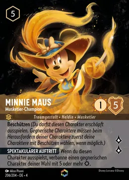 Minnie Maus - Musketier-Champion