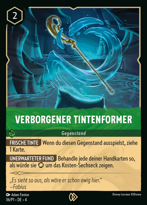 Verborgener Tintenformer
