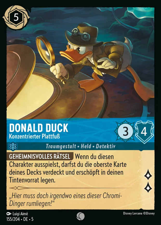 Donald Duck - Konzentrierter Plattfuß
