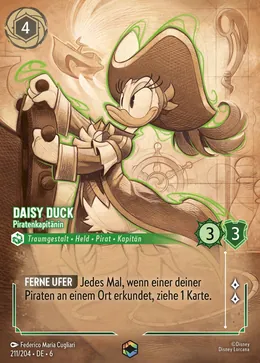 Daisy Duck - Piratenkapitänin