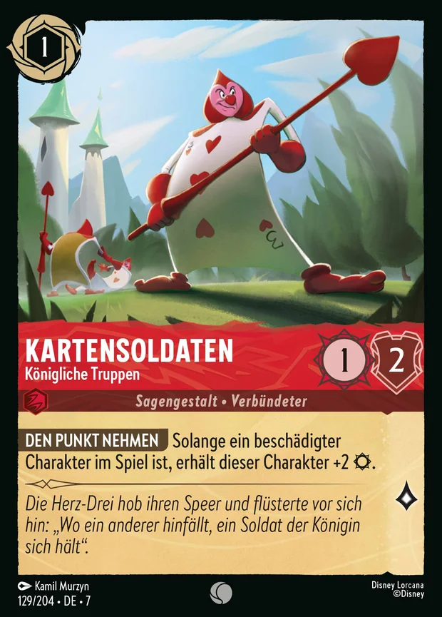 Kartensoldaten - Königliche Truppen