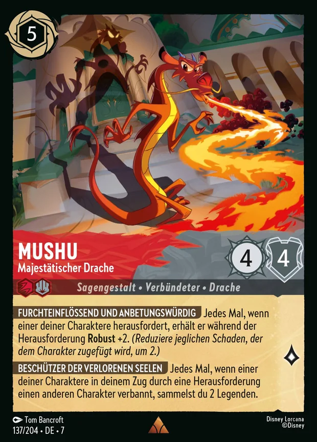 Mushu - Majestätischer Drache