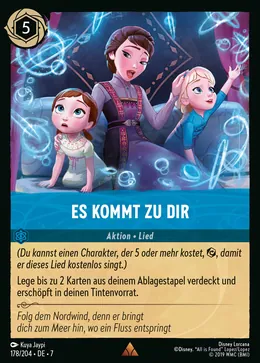 Es kommt zu dir