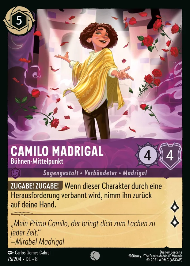 Camilo Madrigal - Bühnen-Mittelpunkt