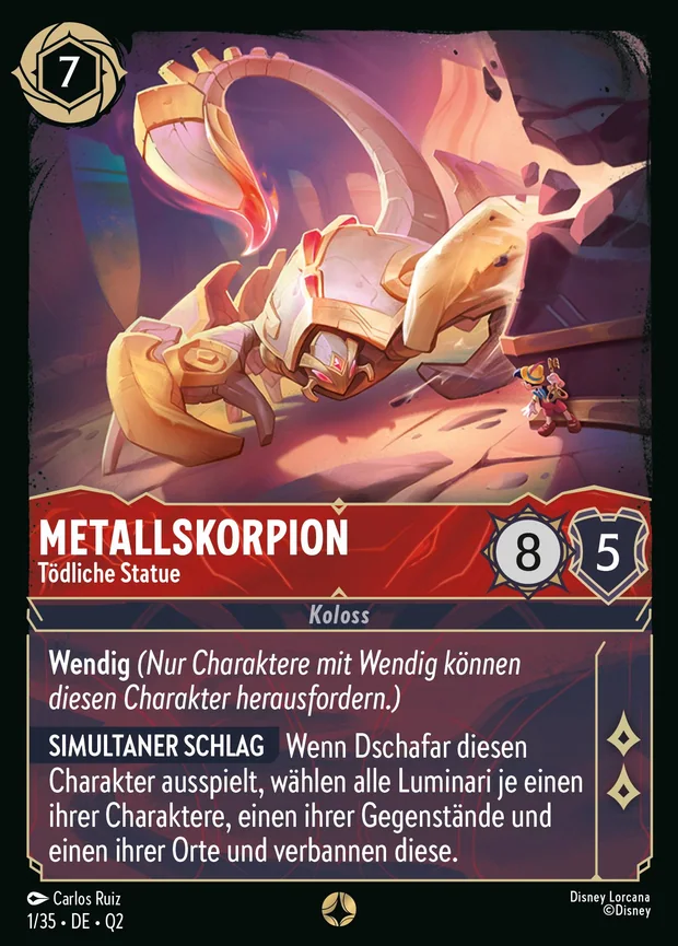 Metallskorpion - Tödliche Statue