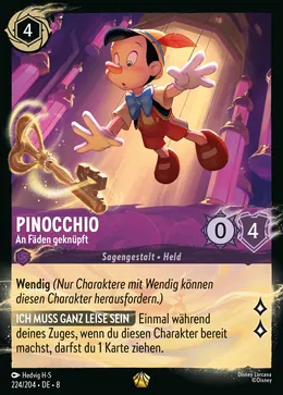 Pinocchio - An Fäden geknüpft