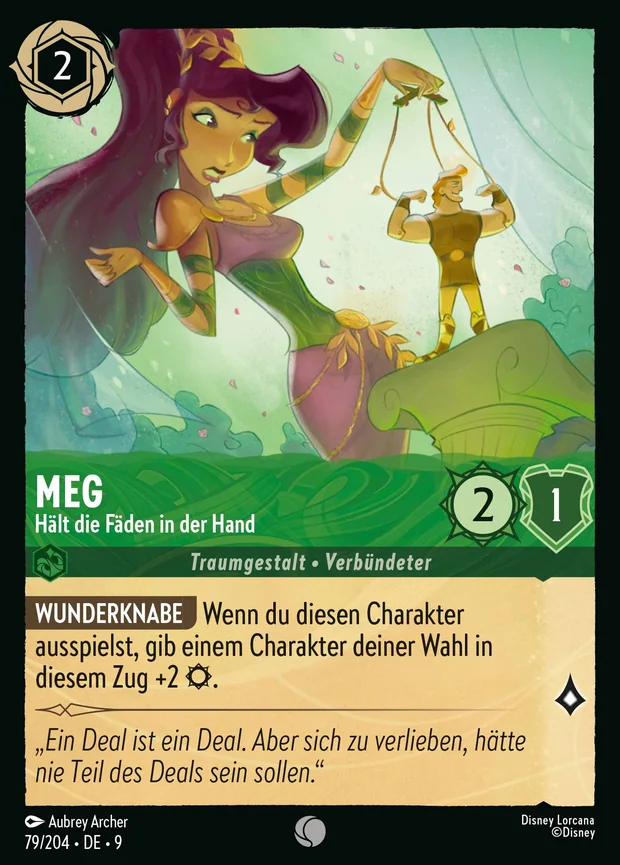 Meg - Hält die Fäden in der Hand