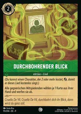 Durchbohrender Blick