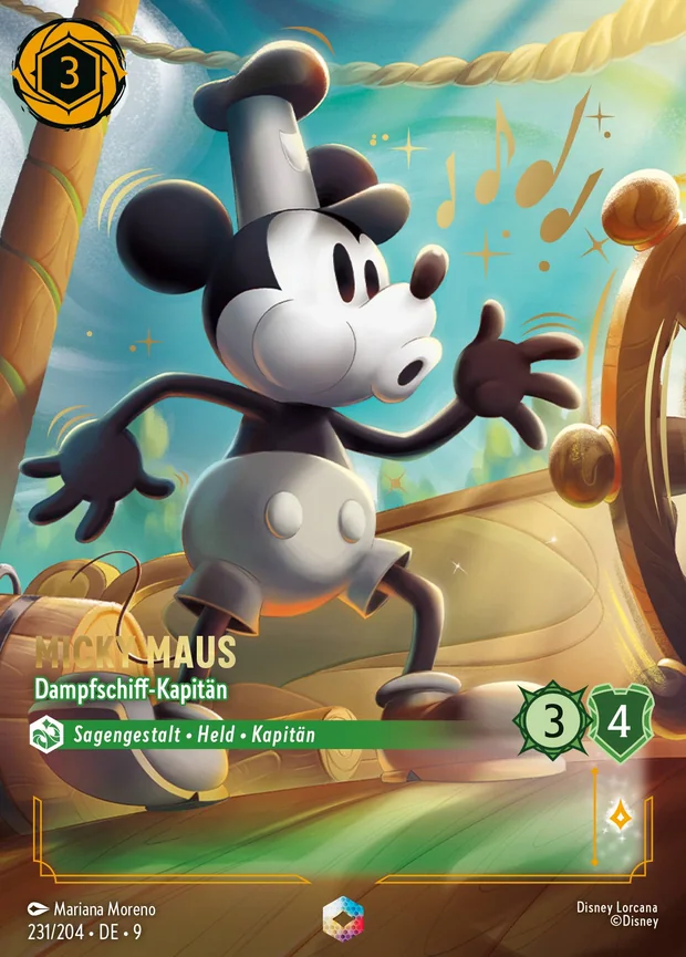 Micky Maus - Dampfschiff-Kapitän