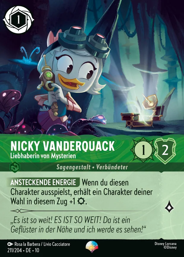 Nicky Vanderquack - Liebhaberin von Mysterien