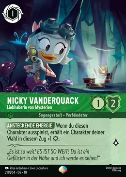 Nicky Vanderquack - Liebhaberin von Mysterien