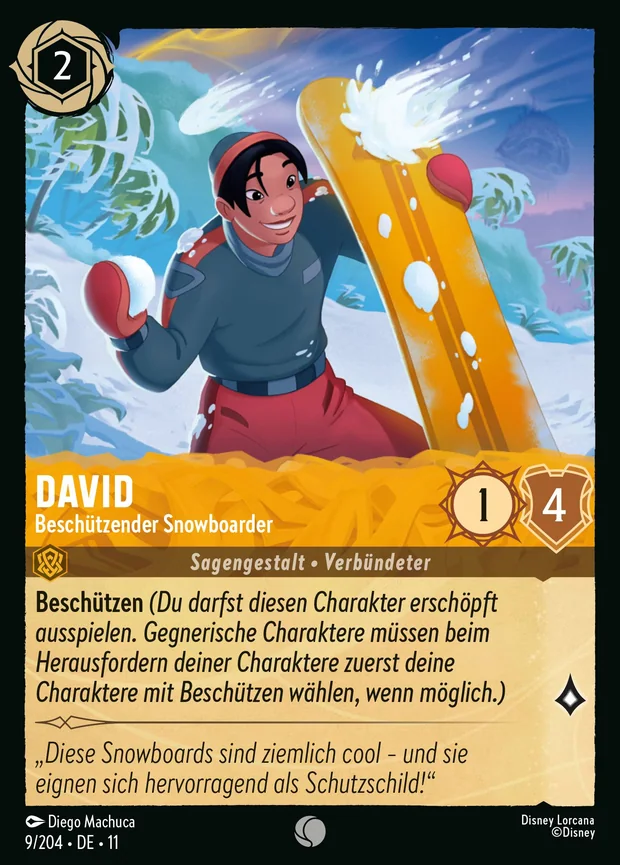 David - Beschützender Snowboarder