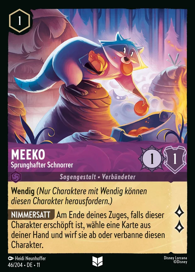 Meeko - Sprunghafter Schnorrer