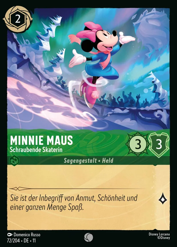 Minnie Maus - Schraubende Skaterin