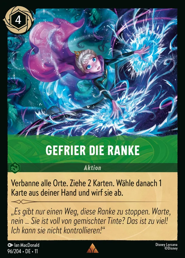 Gefrier die Ranke