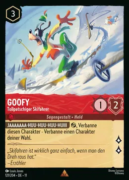 Goofy - Tollpatschiger Skifahrer