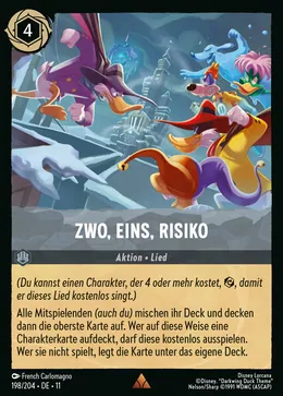 Zwo, Eins, Risiko