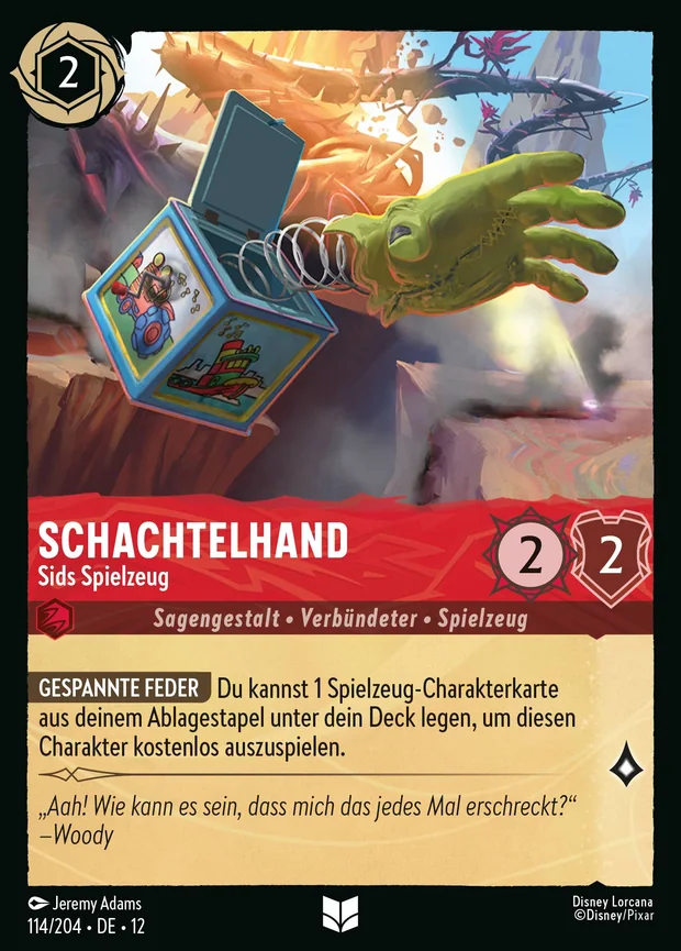 Schachtelhand - Sids Spielzeug
