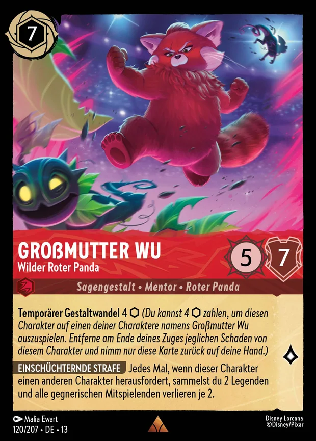 Großmutter Wu - Wilder Roter Panda