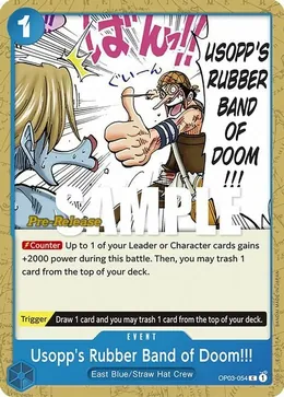 Usopp's Rubber Band of Doom!!!