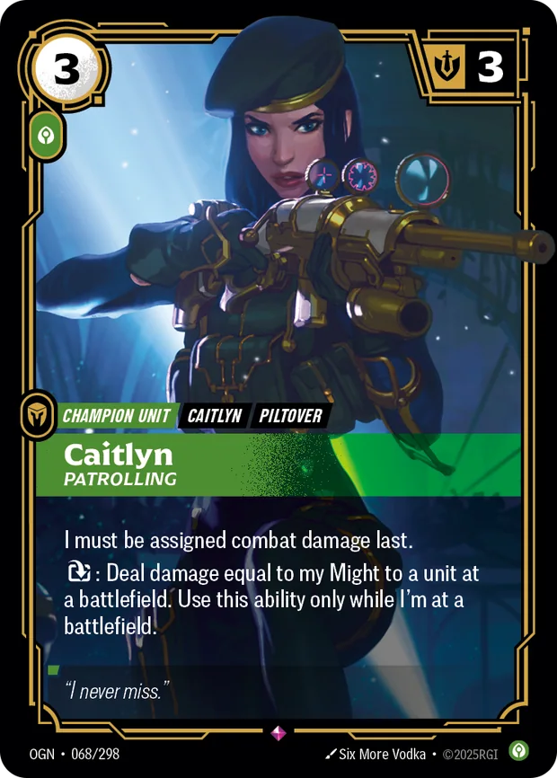 Caitlyn - Patrolling